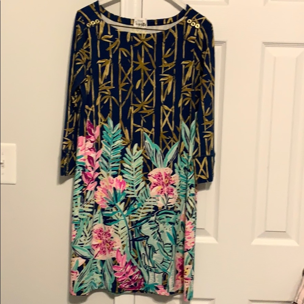 Sophie Dress In Multi Slathouse Soiree Engineered